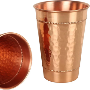 Verres à boire élégants en cuivre, design raffiné, verres en cuivre pour cuisine moderne, verres en cuivre pour usage domestique, verres en cuivre pour usage quotidien - Product Image 1