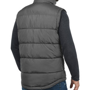 Gilet matelassé sans manches pour homme, décontracté, respirant, résistant à l'eau, écologique, séchage rapide, col rond, fermeture éclair, vêtement d'extérieur chaud pour l'hiver - Product Image 2