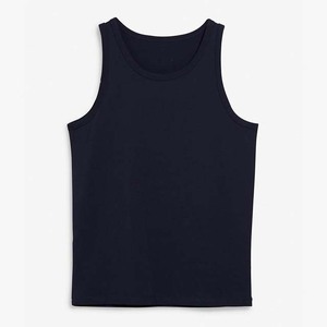 Débardeurs en coton pour hommes de haute qualité, col rond, couleur unie, respirants, tricotés, décontractés, pour la salle de sport, lot de 5 - Product Image 2