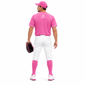 Uniforme de Béisbol Personalizado para Hombre, Transpirable, 100% Poliéster, Manga Corta, Camisas con Estampado por Transferencia de Calor, Botones, para Adultos, Softbol - Product Image 3