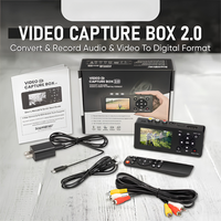SoundBeast Video Capture Box 2.0, Escala la resolución a 1080P HD, Graba VCR VHS Hi8, Videocámaras, DVD, Video MP4 y Audio MP3
