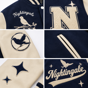 Vestes de baseball vintage personnalisées avec logo brodé en chenille sur le devant pour hommes, coupe-vent et respirantes - Product Image 5