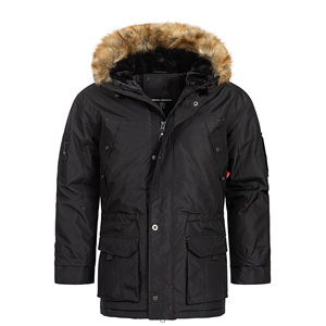 Chaqueta de Invierno Larga con Capucha Impermeable para Hombre, de Alta Calidad y Diseño Moderno, con Opción Reversible y Tallas Grandes - Product Image 6