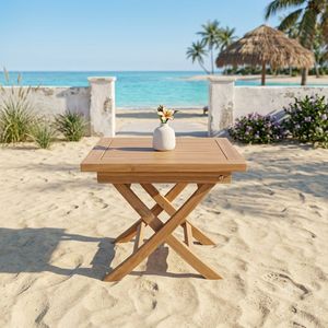 COFFEE <b>TABLE</b> SMALL PATIO FURNITURE TEAK WOOD OUTDOOR MADE IN INDONESIA WT6788 - Product Image 1