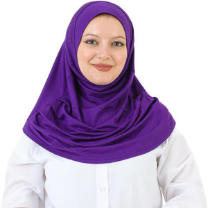 Écharpe Hijab Femme Couleur Unie de Haute Qualité, Faible MOQ, Vêtement Musulman Respirant, Hijab en Mousseline pour Femme - Product Image 3