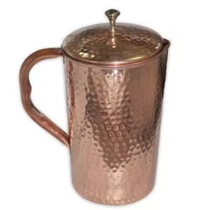 Durable Build <b>Copper</b> Water Jug Strong Pitcher for Kitchen Dining <b>Table</b> Beverage Use - Product Image 4