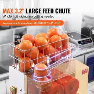 Commercial 120W Automatic <b>Orange</b> Juicer <b>Machine</b> Stainless Steel Water Tap <b>Orange</b> <b>Squeezer</b> 20 <b>Oranges</b>/Minute Pull-Out Filter Box - Product Image 3