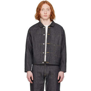OEM Custom Patch Pocket Non-stretch Cotton Raw Selvedge Mens Denim <b>Jacket</b> - Product Image 6
