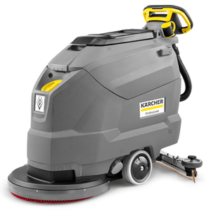 MEILLEURE OFFRE POUR NOUVEAU Nettoyeur de sol professionnel de qualité industrielle, gris avec poignée jaune, corps en plastique - Product Image 2