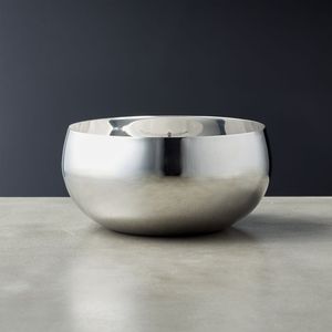 Large StainlessSteel Serving Bowl <b>Brushed</b> Metal Salad Basin Durable Double Wall Soup Bowl for Hotel Restaurant Kitchen Tableware - Product Image 5