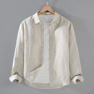 เสื้อเชิ้ตผู้ชายไซส์ใหญ่สั่งทำโลโก้ได้ ขายส่ง เสื้อเชิ้ตสีพื้นทรงโอเวอร์ไซส์สำหรับผู้ชาย - Product Image 4