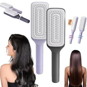 <b>Dropshipping</b> Products 2026 Automatic Cleaning Rotating Lifting Massage Comb Self Cleaning Hairbrush <b>Dropshipping</b> Agent - Product Image 1