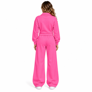 Conjunto Deportivo OEM de Algodón, Sudadera con Cintura Ajustable, Pantalones Cómodos y Relajados, Ropa de Invierno Gruesa de Fábrica - Product Image 2