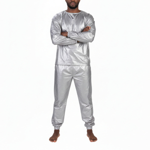 Combinaison de sudation pour la perte de poids, idéale pour l'exercice athlétique et la course à pied, avec logo personnalisé, combinaison thermique de sauna - Product Image 3