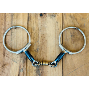 Bridon d'équitation en acier inoxydable à anneaux lâches avec embout poli et lisse pour l'entraînement équestre - Product Image 5