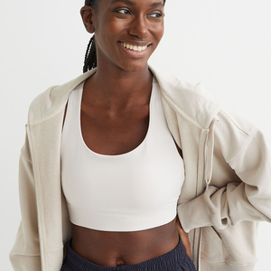 Soutien-gorge de sport pour femmes, style tendance, fabriqué en usine, étiquette personnalisée, vente en gros, nouveau modèle, couleurs personnalisées. - Product Image 2