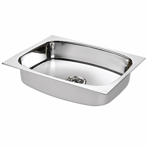 Évier de cuisine ovale en acier inoxydable, moderne, profond, à cuve unique, multifonctionnel - Product Image 1