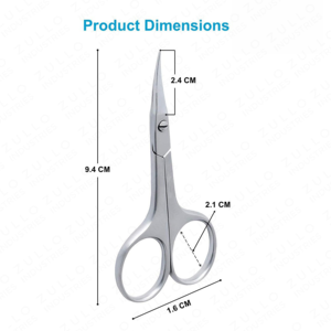 Ciseaux à cuticules courbés en acier inoxydable de haute qualité, outil de coupe d'ongles, ciseaux de manucure, vente en gros - Product Image 2