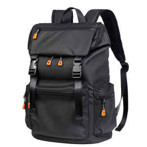 Sac à dos unisexe en nylon 18 pouces, imperméable, souple, pour la randonnée en plein air, avec fermeture à glissière et sangles amovibles - Product Image 1