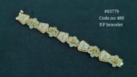 Bracelet Kundan Sovereign plaqué or, pierres Kundan, laiton, bijoux ethniques Kundan pour mariage et fêtes.