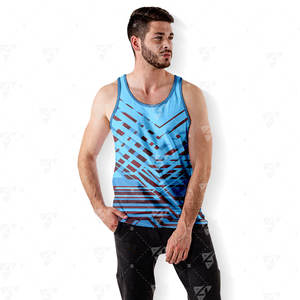 Nouveau design – Débardeurs de sport pour hommes, idéaux pour la musculation et l'entraînement, en polyester respirant, séchage rapide, légers, coupe sans coutures, ODM - Product Image 4
