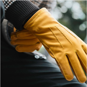 50cm <b>Long</b> Over Elbow Women Sheepskin Leather <b>Gloves</b> – Winter Warm Touchscreen Arm <b>Gloves</b> - Product Image 2