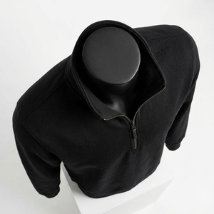เสื้อสเวตเชิ้ตแบบซิปครึ่งตัว ผ้าหนา แขนยาว ไม่มีลาย - Product Image 5