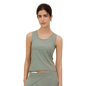 T-shirts de sport à manches courtes pour femmes, en coton écologique, avec logo personnalisé, appliques, séchage rapide, pour yoga, athlétisme et course à pied - Product Image 1