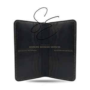 SEHRAINN Women Bohemian <b>Embossed</b> Genuine Leather Wallet Open Closure Slim Wallet Cowgirl <b>Card</b> Sleeve Long Clutch Wallet - Product Image 5