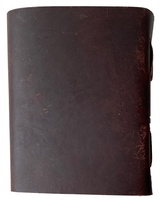 Carnet d'adresses en cuir fait main avec fermoir, design vintage, unisexe, ligné, 120 pages, papier écologique, logo personnalisé, couverture souple