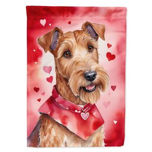 Bandera de Jardín del Día de San Valentín de Terrier irlandés, buzón Multicolor, cartel decorativo para Patio, ilustraciones, camas de flores, tamaño de letrero de césped - Product Image 1