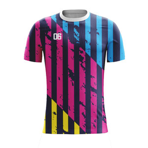Maillot de football personnalisé en gros OEM, haute qualité, imprimé par transfert thermique, avec logo brodé, tenue de football à manches courtes - Product Image 5