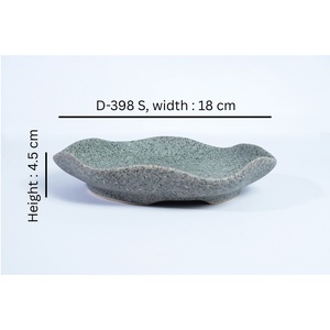 Plato Pequeño de Cerámica con Forma de Loto y Diseño Japandi, No Tóxico, para Sushi, Postres, Restaurantes, Hoteles, Cafeterías, Vajilla HORECA - Product Image 5
