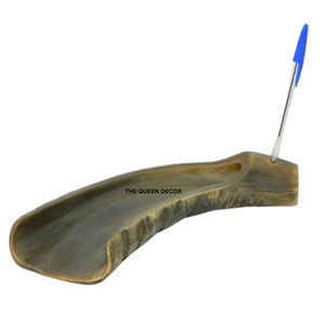 ที่ใส่ปากกาทำมือจากเขาสัตว์ธรรมชาติ ขนาดตามสั่ง สำหรับสำนักงานและโต๊ะเรียน - Product Image 1