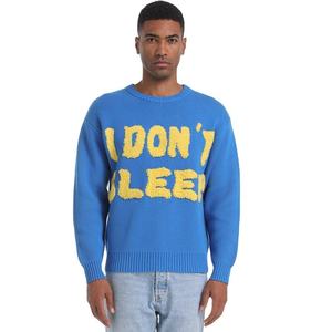 Custom LOGO OEM & ODM <b>Men</b> Sweater Jacquard <b>Pattern</b> Knitwear Pullover Knit Top Winter <b>Jumper</b> Crew Neck <b>Men</b> Knitted Sweater - Product Image 2