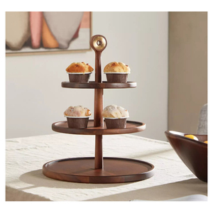 Support à gâteau en bois design, nouvelle arrivée, support à fruits, présentoir à desserts, utilisation pour mariage - Product Image 5