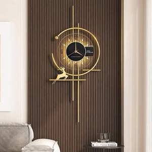Modern Decorative Metal Wall <b>Clock</b> <b>Large</b> Size Luxury Silent Sweep Movement For Living Room Home Office Wall Decoration - Product Image 4