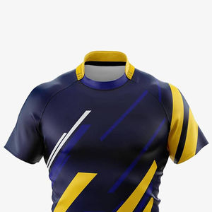 Camiseta de Rugby Personalizada, Transpirable, de Poliéster, Sublimada, con Características de Absorción de Humedad y Secado Rápido - Product Image 3