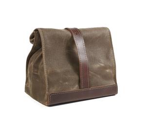 Sac à déjeuner en cuir et toile de grande capacité de haute qualité, isotherme, pour le travail, les pique-niques, les voyages LCLB-0007 - Product Image 2
