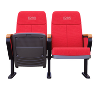 Chaises d'église OEM EVO W580 * D550 * H1055mm sièges de cinéma maison bleu chaises de fauteuil d'auditorium bon marché pour l'église rembourrée