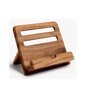 Acacia <b>Book</b> Holder Stand <b>for</b> Hotel & Restaurant 2023 Textbook Magazine Recipe Wood Bamboo Tablet Cookbook <b>for</b> Kitchen Table - Product Image 3