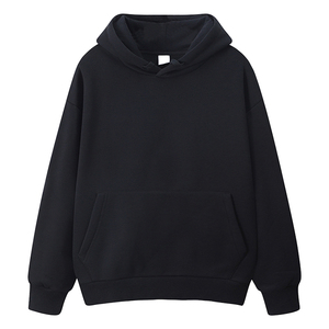 Sudaderas con Capucha para Hombre al por Mayor, OEM, Forro Polar Ecológico, 80% Algodón, 20% Poliéster, Tallas Grandes, Color Sólido, Invierno - Product Image 3