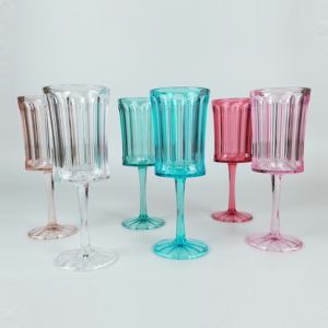 Vaso Corto de Plástico Transparente Irrompible Estilo Vintage, Capacidad de 340 ml, para Uso en Restaurantes y Fiestas al Aire Libre - Product Image 5