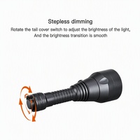 Lampe torche LED rechargeable 3-en-1 OCSHARK H28 RGB 10W, charge USB, lampe tactique, corps en aluminium, pour la chasse et les activités de plein air