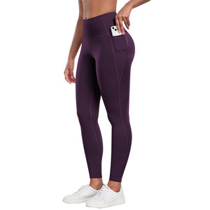 Purple Color Plus Size Legging <b>For</b> Women's Breathable Skin Friendly Cotton Bamboo Fiber <b>Material</b> Long Lasting Wear Leggings - Product Image 1