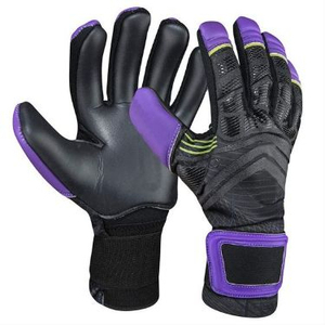 Gants de gardien de but professionnels en latex allemand de qualité supérieure, épaisseur 4 mm, tailles 8/9/10, noirs, RACING GEAR - Product Image 2