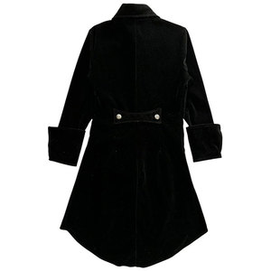 Abrigo Largo Gótico de Terciopelo Vintage para Mujer, Estilo Pirata Vampiro Grunge, Talla Mediana - Product Image 4