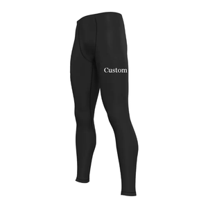 Leggings de sport ajustés pour hommes, pantalon de compression Rashguard, BJJ Jiu Jitsu, impression Mandala personnalisable, compression MMA - Product Image 3