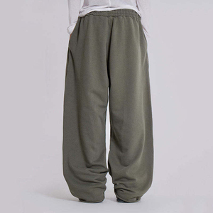 Pantalon large rayé pour homme avec cordon de serrage, plissé, coupe décontractée, style vintage, décontracté - Product Image 5