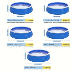 Piscina Gonfiabile a Rete a Forma di Farfalla 244x63 in PVC e PC Personalizzabile con Kit di Riparazione - Product Image 3